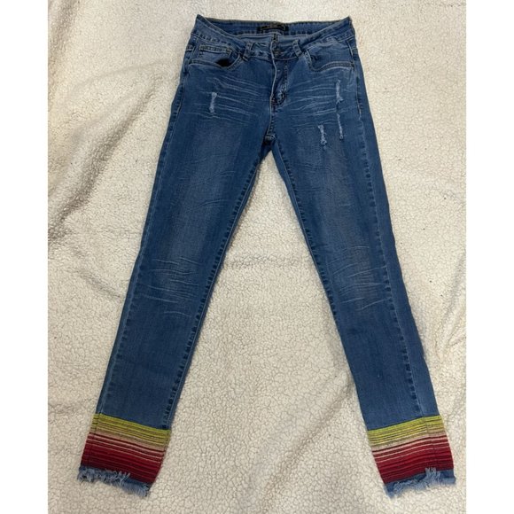 Lucky & Blessed Jeans With Sarapé Cuff Size 4 - Picture 5 of 5